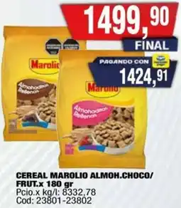 Maxiconsumo Marolio cereal almoh.choco/ frut. oferta