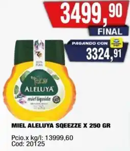 Maxiconsumo Aleluya miel sqeezze oferta
