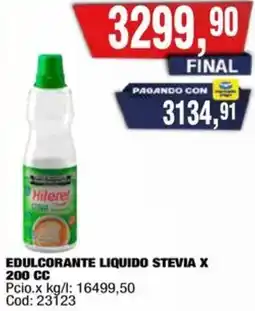 Maxiconsumo Hileret edulcorante liquido stevia oferta