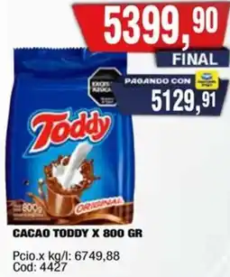 Maxiconsumo Toddy cacao oferta