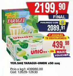 Maxiconsumo Taragui-union yer.saq oferta