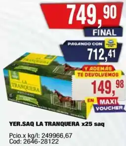 Maxiconsumo La tranquera yer.saq oferta