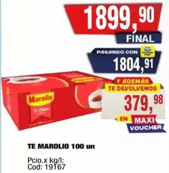 Maxiconsumo Marolio té oferta