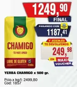 Maxiconsumo Chamigo yerba oferta