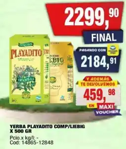 Maxiconsumo Playadito yerba oferta