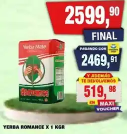 Maxiconsumo Romance yerba oferta