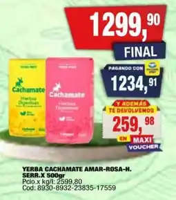 Maxiconsumo Cachamate yerba oferta
