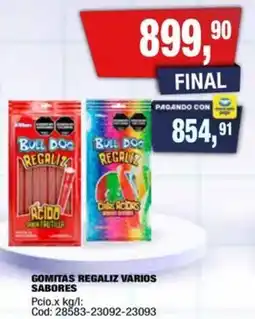 Maxiconsumo Regaliz gomitas oferta