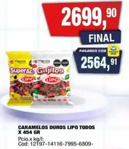 Maxiconsumo Lipo caramelos duros oferta