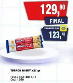 Maxiconsumo Misky turron oferta
