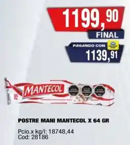 Maxiconsumo Mantecol postre mani oferta
