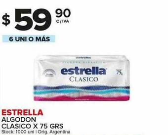 Carrefour Maxi Estrella Algodon Clasico oferta