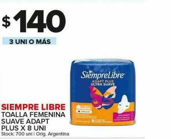 Carrefour Maxi Siempre Libre Toalla Femenina Suave Adapt Plus oferta
