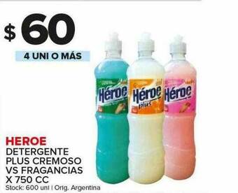 Carrefour Maxi Heroe Detergente Plus Cremoso Vs Fragancias oferta
