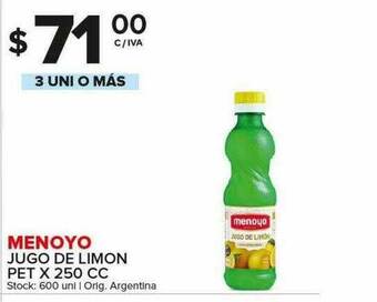 Carrefour Maxi Menoyo Jugo De Limon oferta