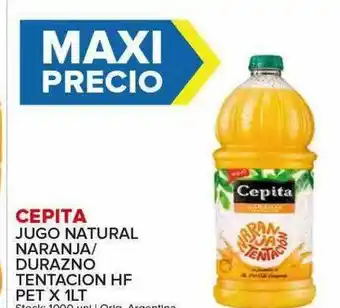 Carrefour Maxi Cepita Jugo Natural Naranja Durazno Tentacion Hf oferta