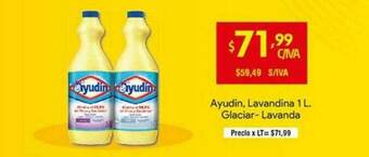 Medamax Ayudin Lavandina 1 L. Glaciar Lavanda oferta