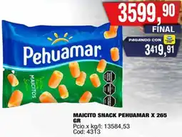 Maxiconsumo Pehuamar maicito snack oferta