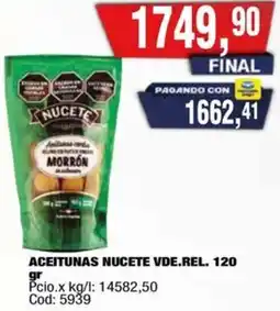 Maxiconsumo Nucete aceitunas vde.rel. oferta