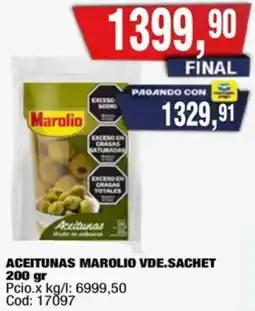 Maxiconsumo Marolio aceitunas vde.sachet oferta