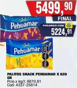 Maxiconsumo Pehuamar palitos snack oferta
