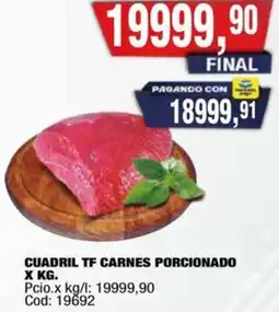 Maxiconsumo Cuadril tf carnes porcionado oferta
