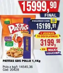 Maxiconsumo Patitas gds pollo oferta