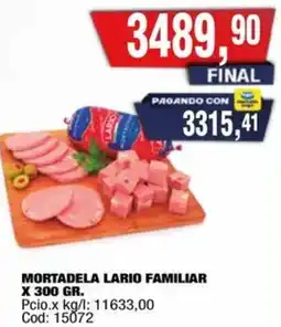 Maxiconsumo Lario mortadela familiar oferta