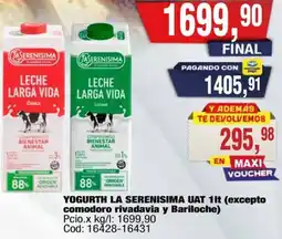 Maxiconsumo La serenisima yogurth uat oferta