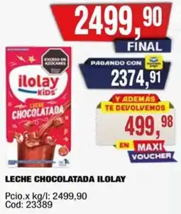 Maxiconsumo Ilolay leche chocolatada oferta