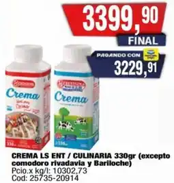 Maxiconsumo Ls ent / culinaria crema oferta