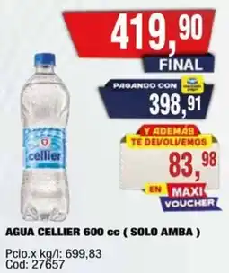 Maxiconsumo Cellier agua oferta