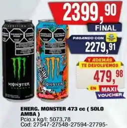 Maxiconsumo Monster energ. oferta