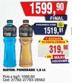 Maxiconsumo Powerade isoton. oferta