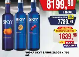 Maxiconsumo Skyy vodka saborizados oferta