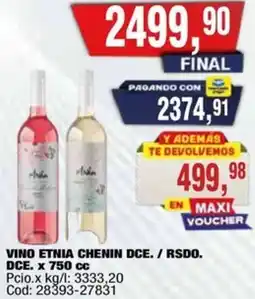 Maxiconsumo Etnia vino chenin dce. / rsdo. dce. oferta
