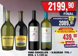 Maxiconsumo Canciller - v.alvear vino tto. / bco. oferta