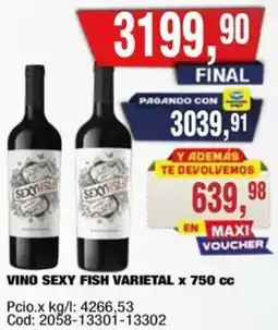 Maxiconsumo Sexy fish vino varietal oferta