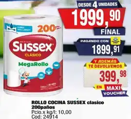 Maxiconsumo Sussex rollo cocina clasico oferta