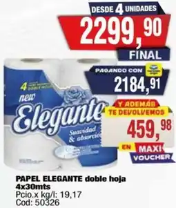 Maxiconsumo Elegante papel doble hoja oferta