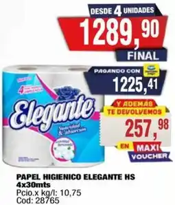 Maxiconsumo Elegante papel higienico hs oferta