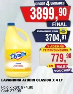 Maxiconsumo Ayudín lavandina clasica oferta