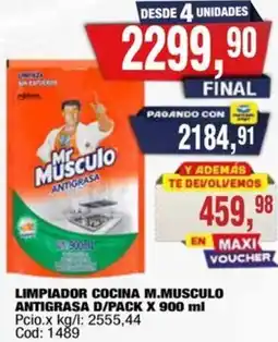 Maxiconsumo Mr.musculo limpiador cocina antigrasa d/pack oferta