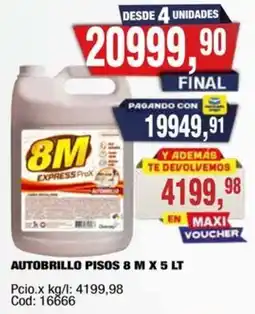 Maxiconsumo 8 m autobrillo pisos oferta