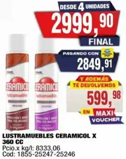 Maxiconsumo Ceramicol lustramuebles oferta