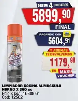 Maxiconsumo Mr.musculo limpiador cocina horno oferta