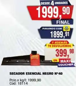 Maxiconsumo Esencial secador negro n*40 oferta