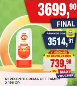Maxiconsumo Off! repelente crema family oferta