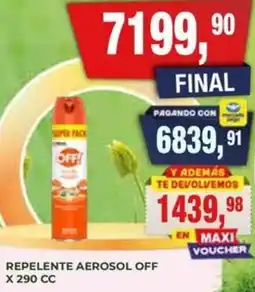 Maxiconsumo Off! repelente aerosol oferta