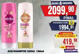 Maxiconsumo Sedal aco/shampoo oferta